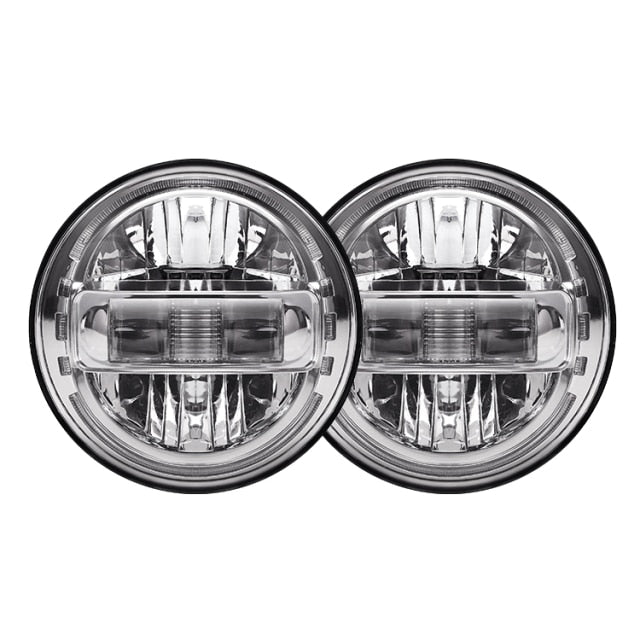 7 inch LED Headlights Assembly with DRL High Low Beam&4 Inch Fog Light For Jeep Wrangler JK 2007-2018 LJ CJ TJ 97-18 JEEP JL