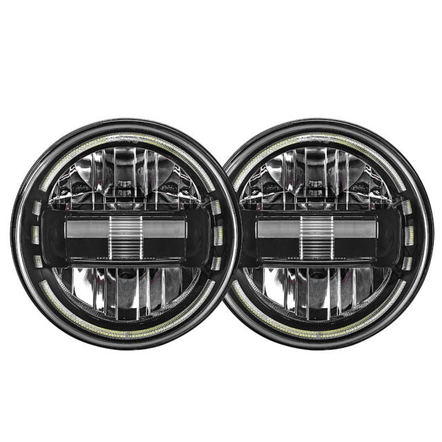 7 inch LED Headlights Assembly with DRL High Low Beam&4 Inch Fog Light For Jeep Wrangler JK 2007-2018 LJ CJ TJ 97-18 JEEP JL