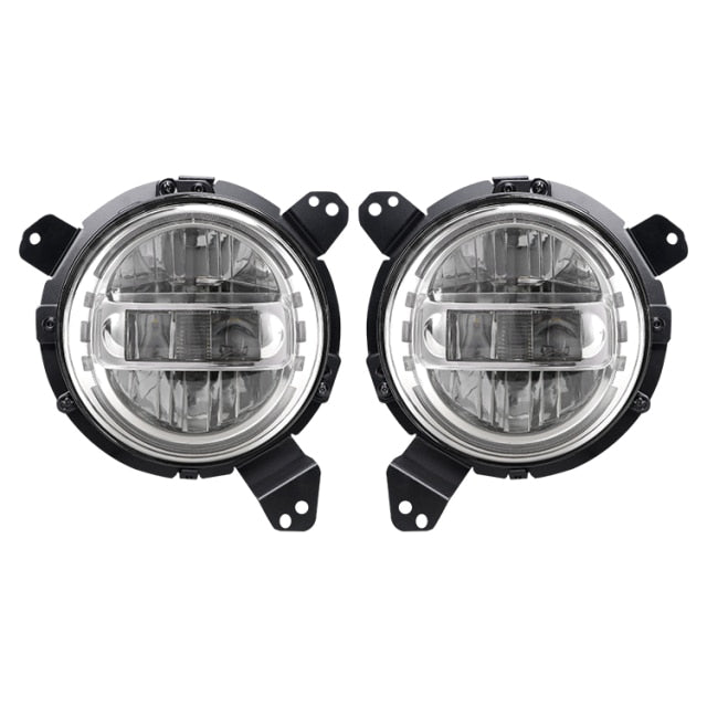 7 inch LED Headlights Assembly with DRL High Low Beam&4 Inch Fog Light For Jeep Wrangler JK 2007-2018 LJ CJ TJ 97-18 JEEP JL
