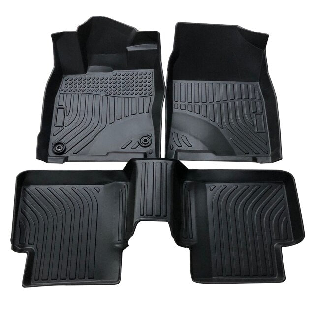 TPE Car Floor Mats For Jeep Cherokee Compass Gladiator Grand Cherokee  Renegade (5-seat)TPE Rubber Carpet All-Weather Protection