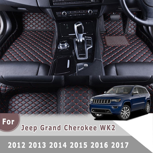 RHD Carpets For Jeep Grand Cherokee WK2 2018 2017 2016 2015 2014 2013 2012 Car Floor Mats Auto Interior Accessories Rugs Parts