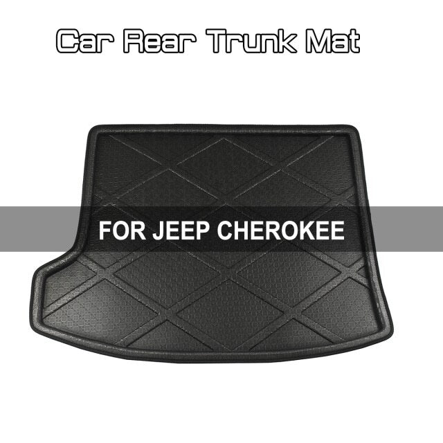 Car Rear Trunk Boot Mat Carpet Anti Mud Cargo Floor Mats For Jeep Compass / Grand Ckerokee / Wrangler / Cherokee / Renegade