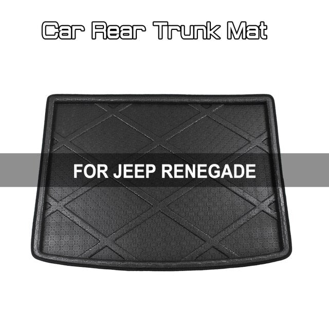 Car Rear Trunk Boot Mat Carpet Anti Mud Cargo Floor Mats For Jeep Compass / Grand Ckerokee / Wrangler / Cherokee / Renegade