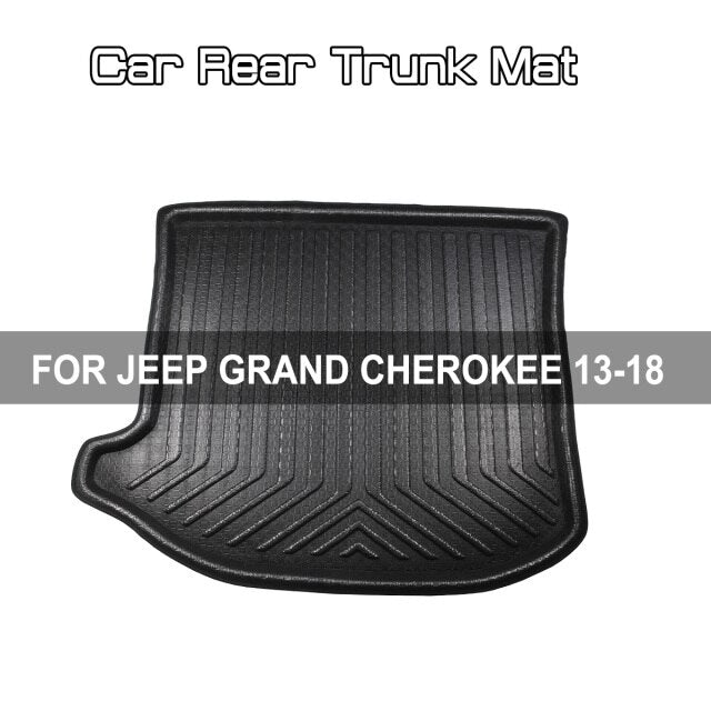 Car Rear Trunk Boot Mat Carpet Anti Mud Cargo Floor Mats For Jeep Compass / Grand Ckerokee / Wrangler / Cherokee / Renegade
