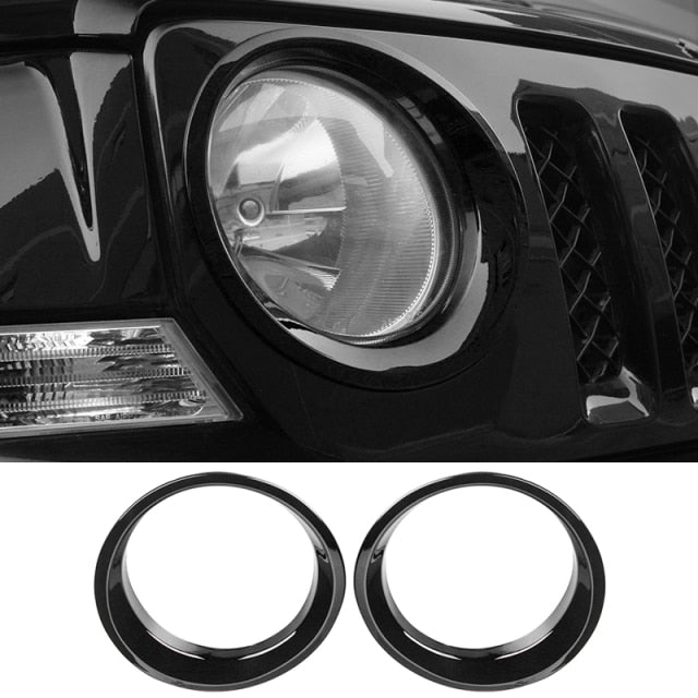 SHINEKA Chromium Styling ABS Car Exterior Head Light Lamp Decoration Cover Trim Stickers For Jeep Patriot 2011-2016 Accessories