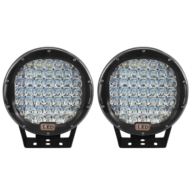 1 Pair 9 inch 225W Round LED Headlight Work Light For Jeep JK Wrangler Off Road SUV 4X4 Truck Pickup Spotlights Driving Lamp
