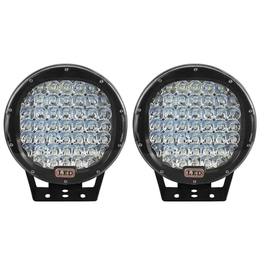 1 Pair 9 inch 225W Round LED Headlight Work Light For Jeep JK Wrangler Off Road SUV 4X4 Truck Pickup Spotlights Driving Lamp