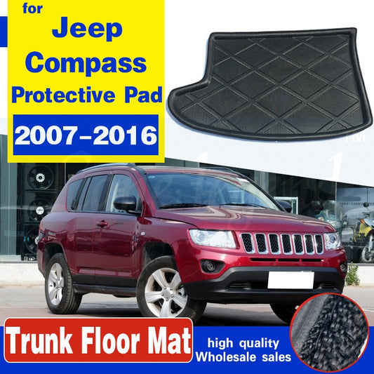 For Jeep Compass Car Cargo Liner Boot Floor Trunk Mat Tray Carpet Pad 2007 2008 2009 2010 2011 2012 2013 2014 2015 2016