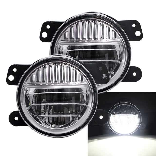 7 inch LED Headlights Assembly with DRL High Low Beam&4 Inch Fog Light For Jeep Wrangler JK 2007-2018 LJ CJ TJ 97-18 JEEP JL
