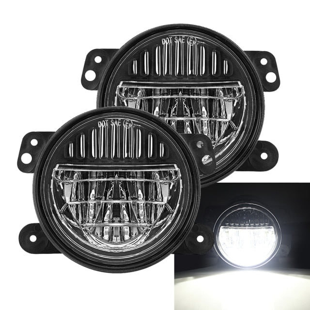 7 inch LED Headlights Assembly with DRL High Low Beam&4 Inch Fog Light For Jeep Wrangler JK 2007-2018 LJ CJ TJ 97-18 JEEP JL
