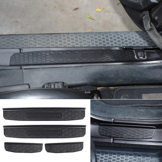 Fit for Jeep Gladiator JT 2018-2021 Black ABS Door Sill Guards Entry Plate Cover Decoration Trim Car Accessories