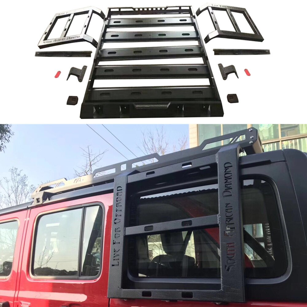 4 Door Roof Rack Top Luggage Holder Carrier for jeep wrangler 2018+ JL