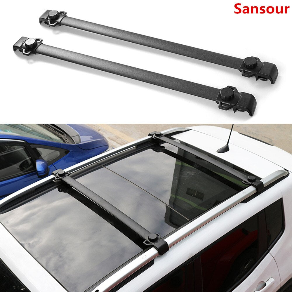Sansour Car Roof Rack Cross Bar Luggage Carrier Molding for Jeep Renegade 2015-2017 Exterior Accessories Car Styling