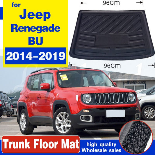 For Jeep Renegade BU Tailored 2014 2015 2016 2017 2018 2019 Rear Trunk Boot Liner Cargo Mat Luggage Tray Floor Carpet Protector