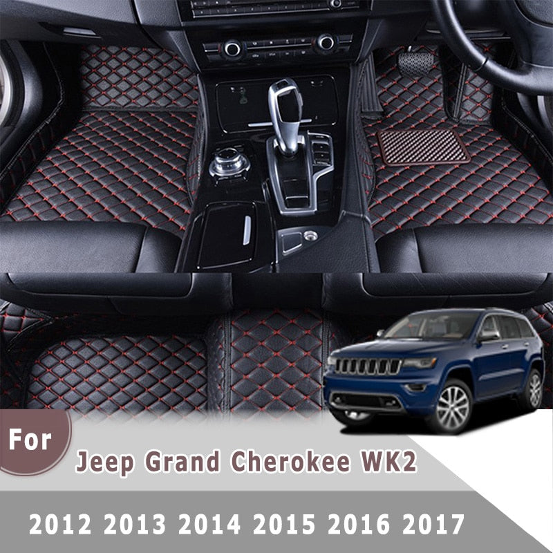 RHD Carpets For Jeep Grand Cherokee WK2 2018 2017 2016 2015 2014 2013 2012 Car Floor Mats Auto Interior Accessories Rugs Parts