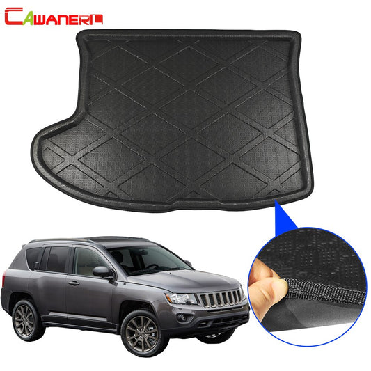 Cawanerl For Jeep Compass Car Cargo Liner Boot Floor Trunk Mat Tray Carpet Pad 2007 2008 2009 2010 2011 2012 2013 2014 2015 2016