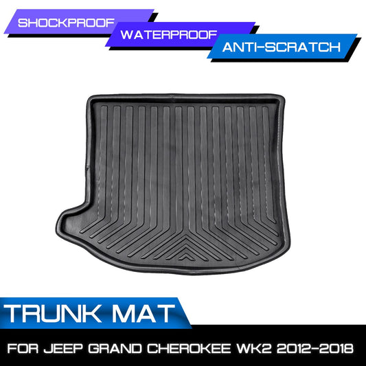 Cargo Floor Tray Carpet Mud For Jeep Grand Cherokee WK2 2012 2013 2014-2018 Kick Boot Mat Rear Trunk Liner Pad Guard Protector