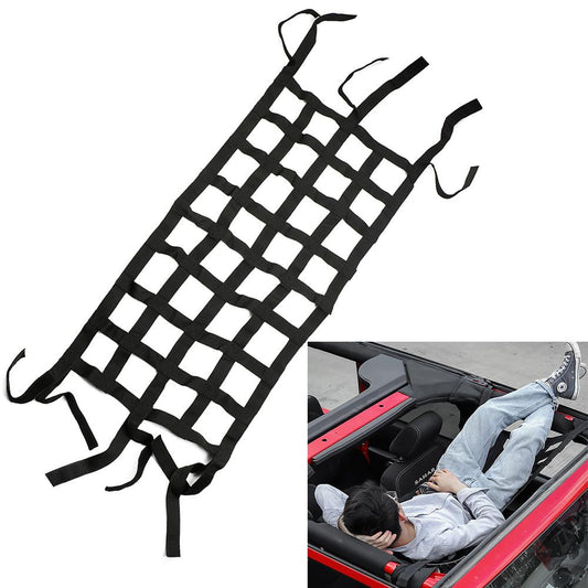 Multifunction Car Roof Storage Net Tail Box Mesh Cargo Net For Jeep Wrangler Retrofit accessories Car-styling