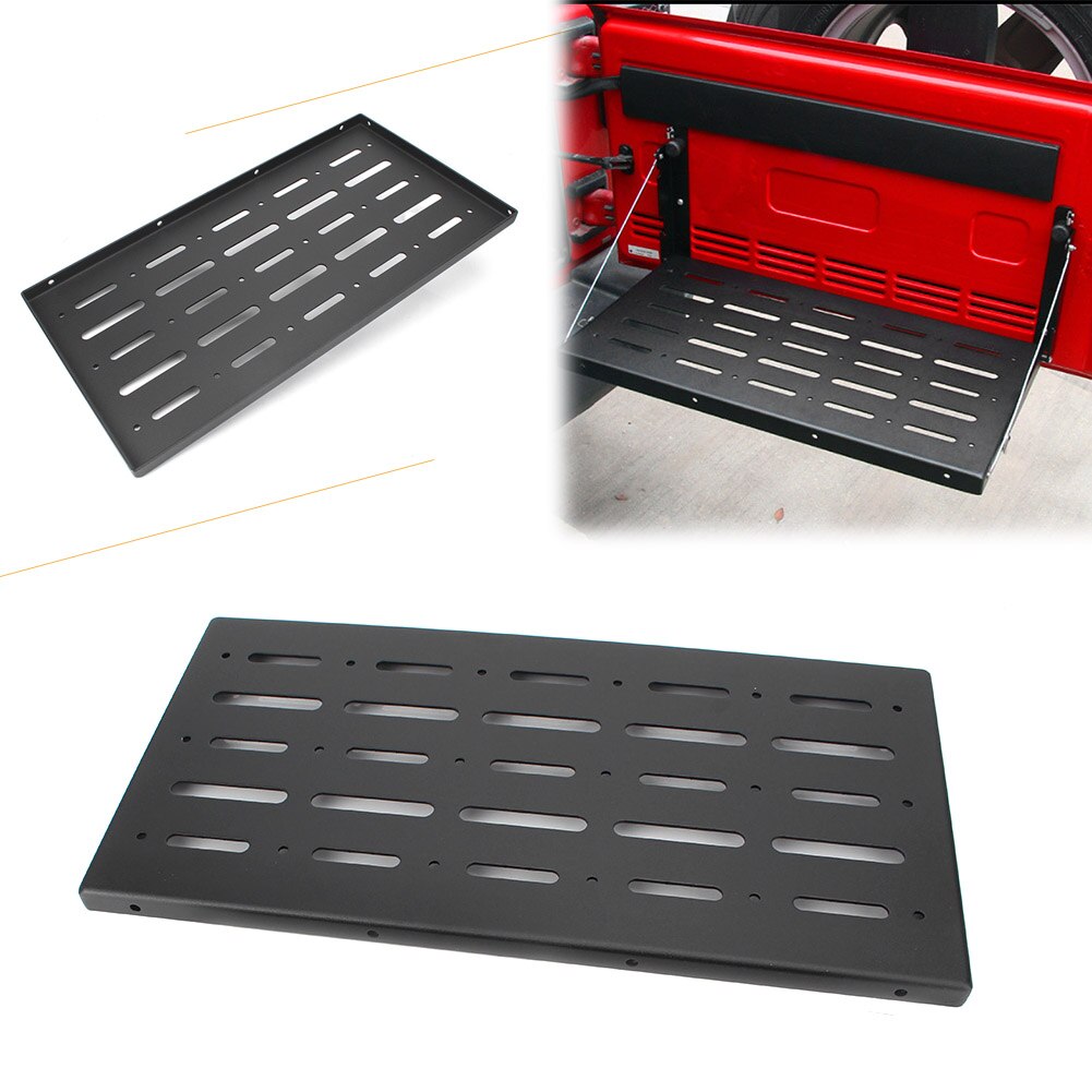 Foldable Car Tailgate Table Cargo Shelf Carrier Support for Jeep Wrangler JK 2007 08 09 10 11 12 13 14 15 16 2017